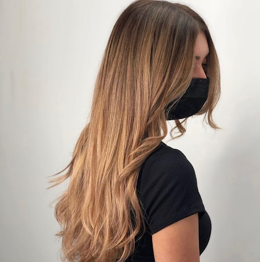 Honey blonde balayage